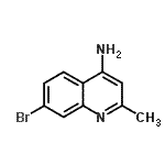 结构式 CAS# 948293-33-2, 7-溴-2-甲基-4-喹啉胺