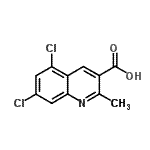 CAS#: 948293-69-4， 5,7-Dichloro-2-methyl-3-quinolinecarboxylic acid