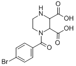 CAS#: 94856-92-5， 1-(4-Bromobenzoyl)Piperazine-2,3-Dicarboxylic Acid