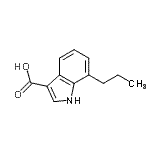 CAS#: 948581-65-5， 7-Propyl-1H-indole-3-carboxylic acid