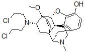 CAS 登录号：94859-17-3， 7-(N,N-二(2-氯乙基)氨基)-6,14-内乙烯桥四氢东罂粟碱