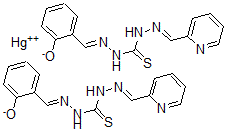 CAS#: 95514-79-7， 1-Salicylidene-5-(2-Pyridylmethylidene)Isothiocarbonohydrazide-Mercury (II) Complex