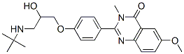 CAS 登录号：95893-19-9， 2-[4-[3-[叔丁基氨基]-2-羟基丙氧基]苯基]-6-甲氧基-3-甲基-4(3H)-喹唑啉酮