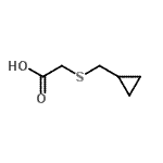 结构式 CAS# 959241-50-0, [(环丙基甲基)硫基]乙酸