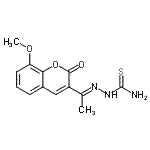 CAS#: 959985-49-0， (2E)-2-[1-(8-Methoxy-2-oxo-2H-chromen-3-yl)ethylidene]hydrazinecarbothioamide