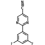 CAS#: 960198-64-5， 2-(3,5-Difluorophenyl)-5-pyrimidinecarbonitrile