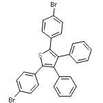 CAS 登录号：96216-36-3， 2,5-二(4-溴苯基)-3,4-二苯基噻吩