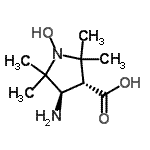 CAS 登录号：96938-41-9， (3R,4R)-4-氨基-1-羟基-2,2,5,5-四甲基-3-吡咯烷羧酸