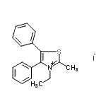 CAS 登录号：97453-89-9， 3-乙基-2-甲基-4,5-二苯基-1,3-噻唑-3-鎓碘化物