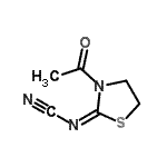CAS 登录号：97538-47-1， [(2E)-3-乙酰基-1,3-噻唑烷-2-亚基]氰胺