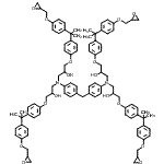CAS 登录号：97552-64-2， 1-[[4-[[4-[二[2-羟基-3-[4-[1-甲基-1-[4-(环氧乙烷-2-基甲氧基)苯基]乙基]苯氧基]丙基]氨基]苯基]甲基]苯基]-[2-羟基-3-[4-[1-甲基-1-[4-(环氧乙烷-2-基甲氧基)苯基]乙基]苯氧基]丙基]氨基]-3-[4-[1-甲基-1-[4-(环氧乙烷-2-基甲氧基)苯基]乙基]苯氧基]丙-2-醇