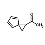 CAS 登录号：97580-85-3， 1-(螺[2.4]庚-4,6-二烯-1-基)乙酮