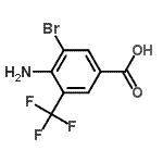 CAS 登录号：97776-05-1， 4-氨基-3-溴-5-(三氟甲基)苯甲酸