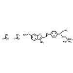 CAS#: 97861-97-7， 2-[ethyl-[4-[(6-methoxy-3-methyl-1,3-benzothiazol-3-ium-2-yl)azo]phenyl]amino]ethyl-trimethyl-ammonium diacetate