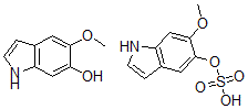 CAS#: 98125-71-4， 6-Methoxy-1H-indol-5-ol hydrogen sulfate (ester) mixt. With 5-methoxy-1H-indol-6-ol