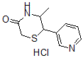 CAS 登录号：98320-12-8， 5-甲基-6-(3-吡啶基)硫代吗啉-3-酮盐酸盐