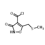 CAS#: 98406-62-3， 5-[(Methylsulfanyl)methyl]-3-oxo-2,3-dihydro-1,2-oxazole-4-carbonyl chloride