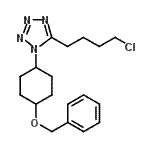 CAS#: 98454-50-3， 1-[4-(Benzyloxy)cyclohexyl]-5-(4-chlorobutyl)-1H-tetrazole