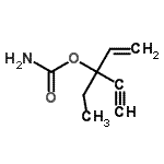 CAS 登录号：98593-31-8， 3-乙基-1-戊烯-4-炔-3-基氨基甲酸酯