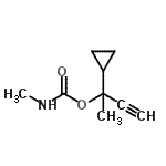 CAS 登录号：98959-71-8， 2-环丙基-3-丁炔-2-基甲基氨基甲酸酯