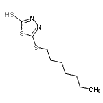 CAS#: 99182-20-4， 5-(Heptylsulfanyl)-1,3,4-thiadiazole-2(3H)-thione