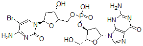CAS 登录号：99635-24-2， (1R-(1alpha(Z),2beta(1E,3S*),5alpha))-5-溴-2'-脱氧胞苷酰-(5'-3')-2'-脱氧鸟苷