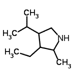 CAS 登录号：99863-15-7， 3-乙基-4-异丙基-2-甲基吡咯烷