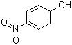 structure of CAS# 100-02-7, 4-Nitrophenol;p-Nitrophenol; 1-Hydroxy-4-nitrobenzene