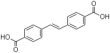 structure of CAS# 100-31-2, 4,4'-Stilbenedicarboxylic acid;Stilbene-4,4'-dicarboxylic acid