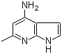 6-甲基-1H-吡咯并[2,3-b]吡啶-4-胺分子结构 (CAS 1000340-60-2)