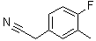4-Fluoro-3-methylbenzeneacetonitrile molecular structure (CAS 1000548-41-3)