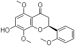 2(S)-7-Hydroxy-5,8,2'-trimethoxyflavanone molecular structure (CAS 100079-34-3)