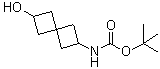 N-(2-Hydroxyspiro[3.3]hept-6-yl)carbamic acid 1,1-dimethylethyl ester molecular structure (CAS 1000933-99-2)