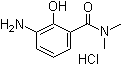 结构式 CAS# 1000993-70-3, 3-氨基-2-羟基-N,N-二甲基苯甲酰胺盐酸盐