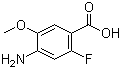 4-Amino-2-fluoro-5-methoxybenzoic acid molecular structure (CAS 1001346-91-3)