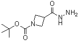 tert-Butyl 3-(hydrazinecarbonyl)azetidine-1-carboxylate molecular structure (CAS 1001907-44-3)