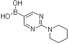 [2-(Piperidin-1-yl)pyrimidin-5-yl]boronic acid molecular structure (CAS 1002128-86-0)