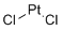 Platinum dichloride molecular structure (CAS 10025-65-7)