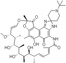 25-O-去乙酰基利福布汀分子结构 (CAS 100324-63-8)