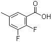 2,3-Difluoro-5-methylbenzoic acid molecular structure (CAS 1003709-96-3)