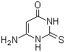 结构式 CAS# 1004-40-6, 6-氨基-2-硫脲嘧啶; 2-硫-6-氨基脲嘧啶; 2-巯基-4-氨基-6-羟基嘧啶