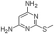 4,6-二氨基-2-甲硫基嘧啶分子结构 (CAS 1005-39-6)