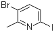结构式 CAS# 1008361-77-0, 3-溴-6-碘-2-甲基吡啶