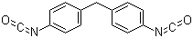 4,4'-亚甲基双(异氰酸苯酯)分子结构 (CAS 101-68-8)