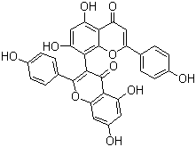 structure of CAS# 101140-06-1, 3,8''-Biapigenin;8,3''-Biapigenin; Biapigenin