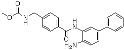 N-[[4-[[(4-Amino[1,1'-biphenyl]-3-yl)amino]carbonyl]phenyl]methyl]carbamic acid methyl ester molecular structure (CAS 1013330-79-4)
