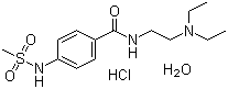 Sematilide monohydrochloride monohydrate molecular structure (CAS 101526-62-9)