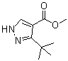 3-tert-Butyl-1H-pyrazole-4-carboxylic acid methyl ester molecular structure (CAS 1017782-45-4)