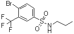 structure of CAS# 1020253-00-2, 4-Bromo-N-propyl-3-(trifluoromethyl)benzenesulfonamide
