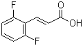 结构式 CAS# 102082-89-3, 2,6-二氟肉桂酸